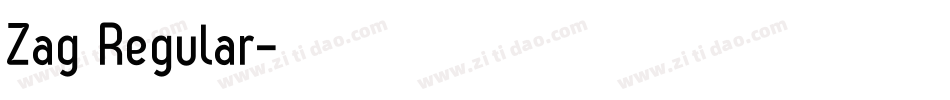 Zag Regular字体转换